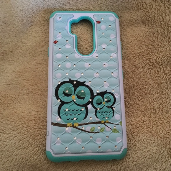 Accessories - LG G7 & G8/ThinQ rhinestone owls phone case